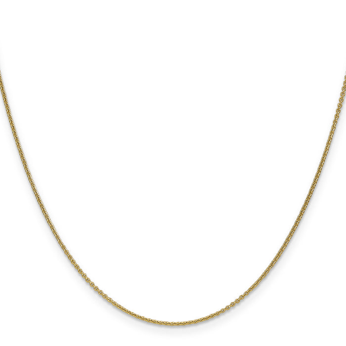 14k 1mm Round Open Link Cable Chain-PEN53-26