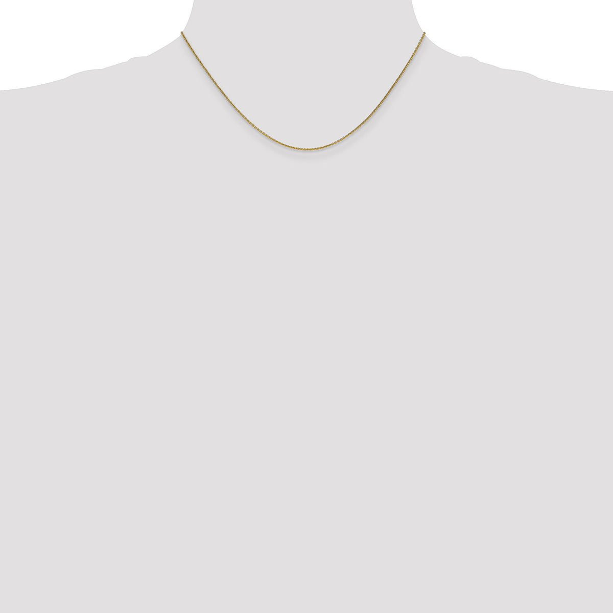14k 1mm Round Open Link Cable Chain-PEN53-16