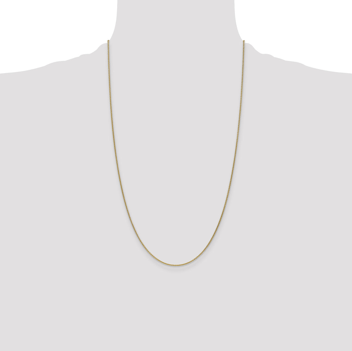14k 1mm Round Open Link Cable Chain-PEN53-26