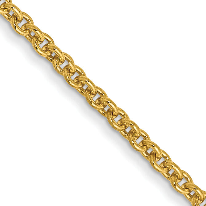 14k 1.4mm Round Open Link Cable Chain-PEN54-14