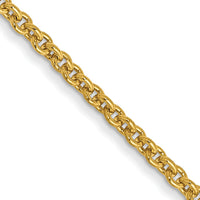 14k 1.4mm Round Open Link Cable Chain-PEN54-18
