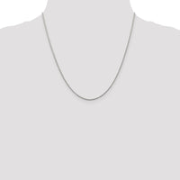 14k White Gold 1.25mm Round Parisian Wheat Chain-PEN70-20