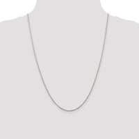 14k White Gold 1.25mm Round Parisian Wheat Chain-PEN70-24