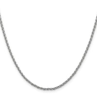 14k White Gold 2.25mm Parisian Wheat Chain-PEN72-16