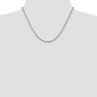 14k White Gold 2.25mm Parisian Wheat Chain-PEN72-18
