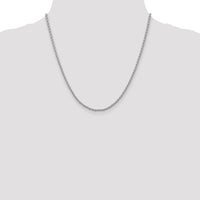 14k White Gold 2.25mm Parisian Wheat Chain-PEN72-20