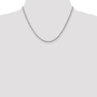 14k White Gold 3mm Parisian Wheat Chain-PEN73-18