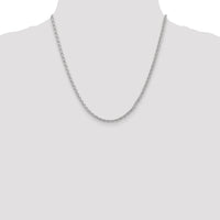 14k White Gold 3mm Parisian Wheat Chain-PEN73-20