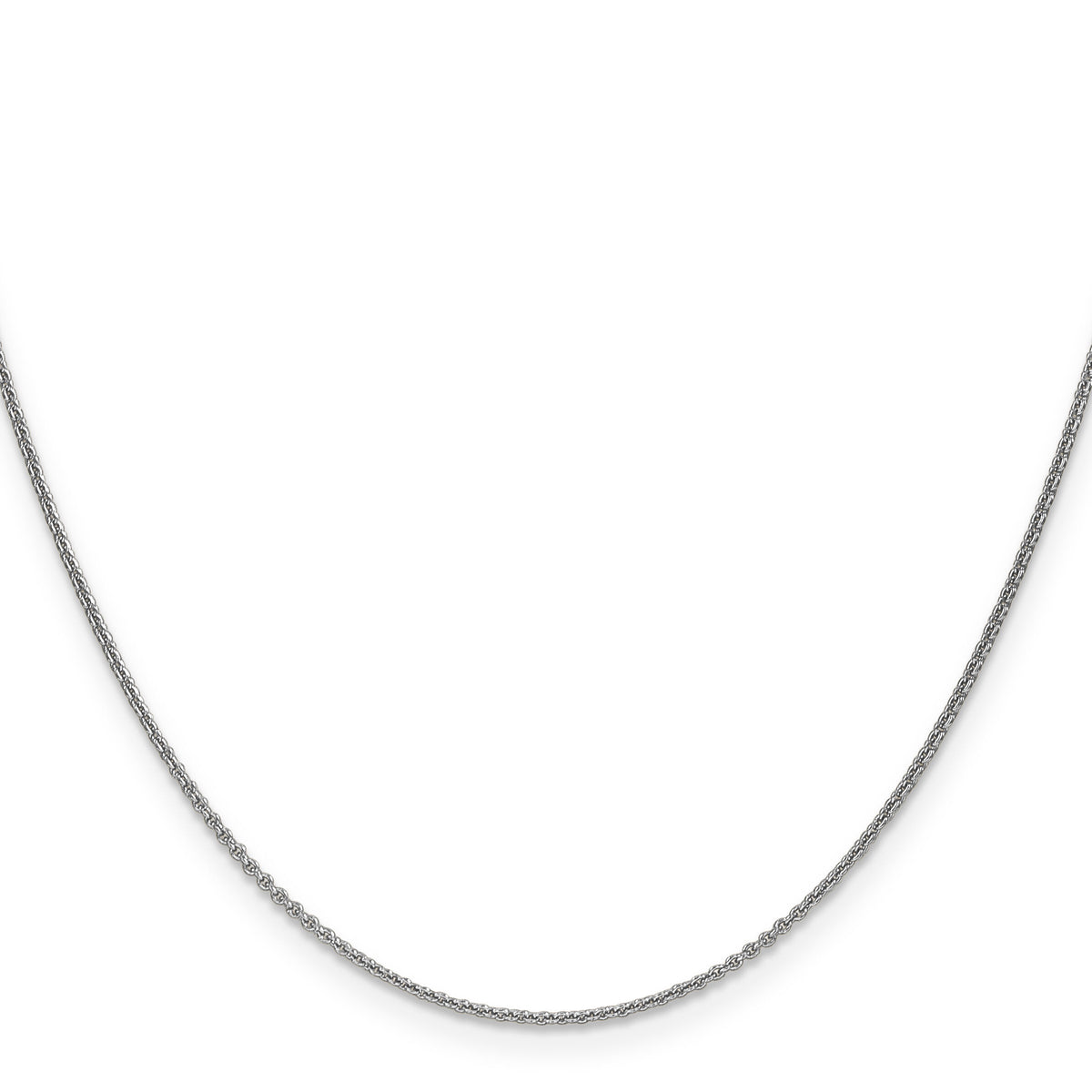 14k White Gold 1mm Round Open Link Cable Chain-PEN74-14