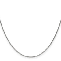 14k White Gold 1mm Round Open Link Cable Chain-PEN74-26