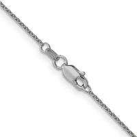 14k White Gold 1mm Round Open Link Cable Chain-PEN74-14