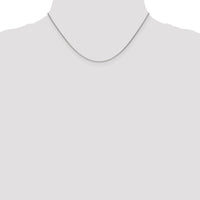 14k White Gold 1mm Round Open Link Cable Chain-PEN74-16
