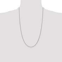 14k White Gold 1mm Round Open Link Cable Chain-PEN74-26