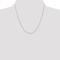 14k White Gold .9mm Cable with Spring Ring Clasp Chain-PEN75-20
