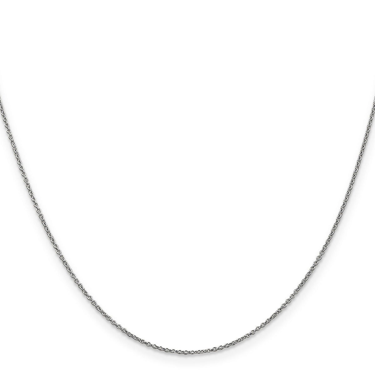 14k White Gold .9mm Cable with Lobster Clasp Chain-PEN75L-24