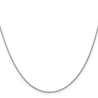 14k White Gold .9mm Cable with Lobster Clasp Chain-PEN75L-18