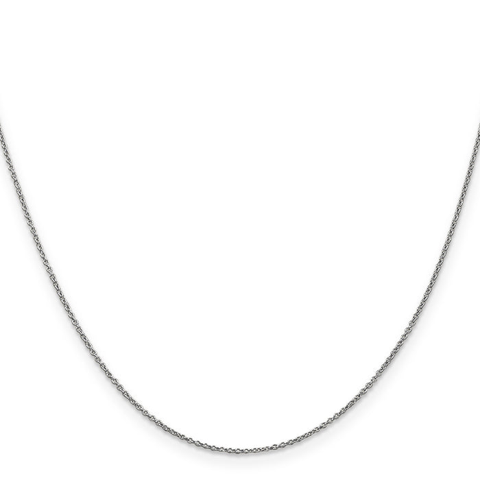 14k White Gold .9mm Cable with Lobster Clasp Chain-PEN75L-16