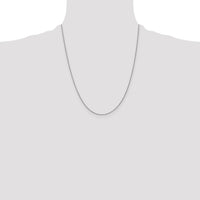 14k White Gold .9mm Cable with Lobster Clasp Chain-PEN75L-22