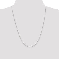 14k White Gold .9mm Cable with Lobster Clasp Chain-PEN75L-24