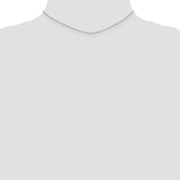 14k White Gold 1.2mm D/C Beaded Pendant Chain-PEN79-14