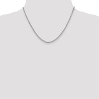 14k White Gold 2mm Byzantine Chain-PEN84-18
