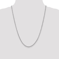 14k White Gold 2mm Byzantine Chain-PEN84-24