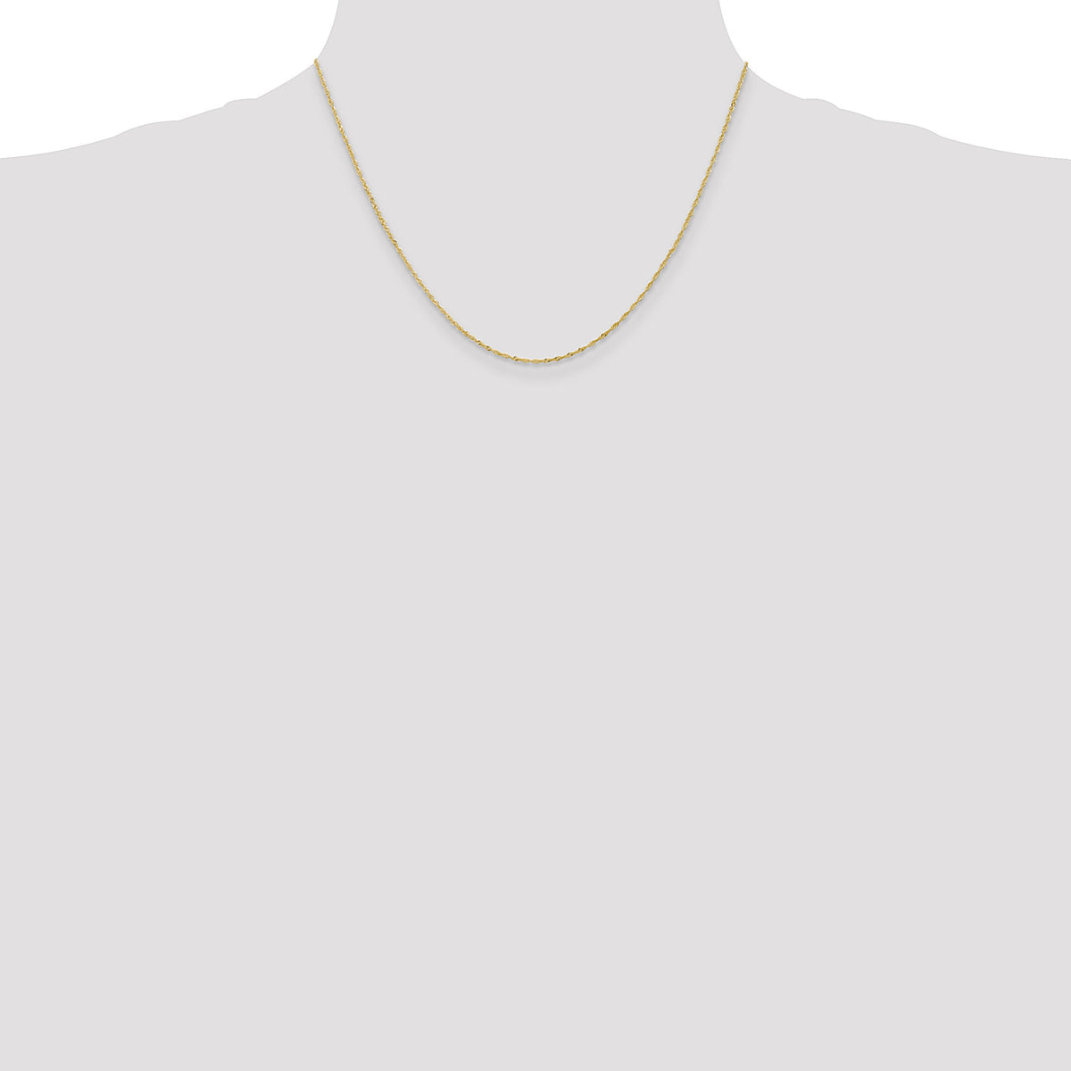 14k 1.10mm Singapore Chain-PEN9-18