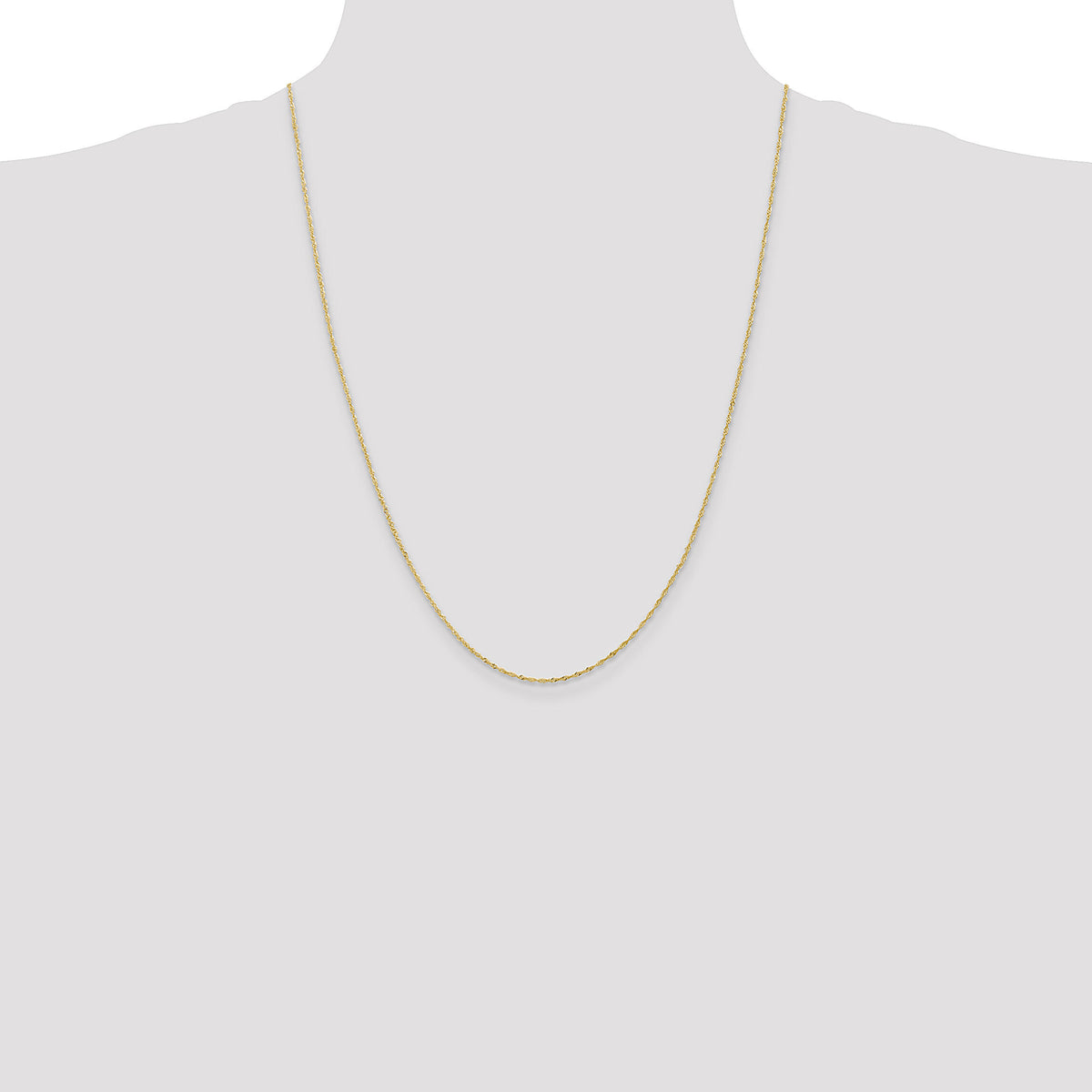 14k 1.10mm Singapore Chain-PEN9-24