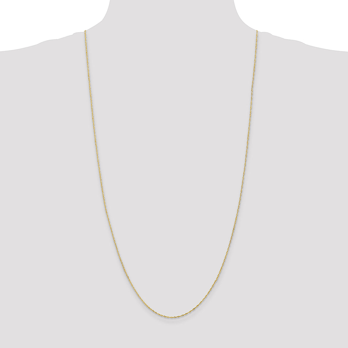 14k 1.10mm Singapore Chain-PEN9-30