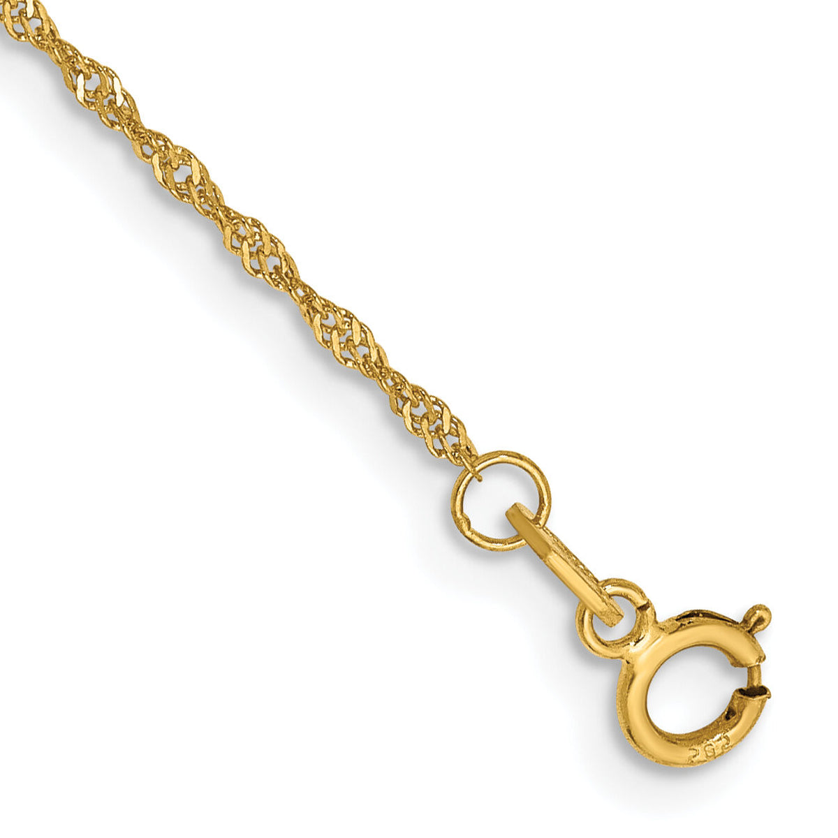 14k 1.10mm Singapore Chain-PEN9-6