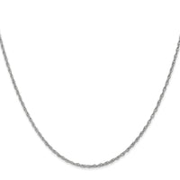 14k WG 1.3mm Heavy-Baby Rope Chain-PEN90-22