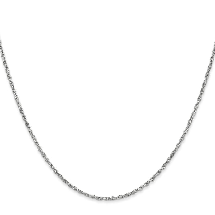 14k WG 1.3mm Heavy-Baby Rope Chain-PEN90-22