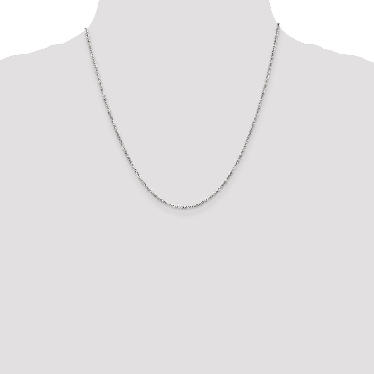 14k WG 1.3mm Heavy-Baby Rope Chain-PEN90-20