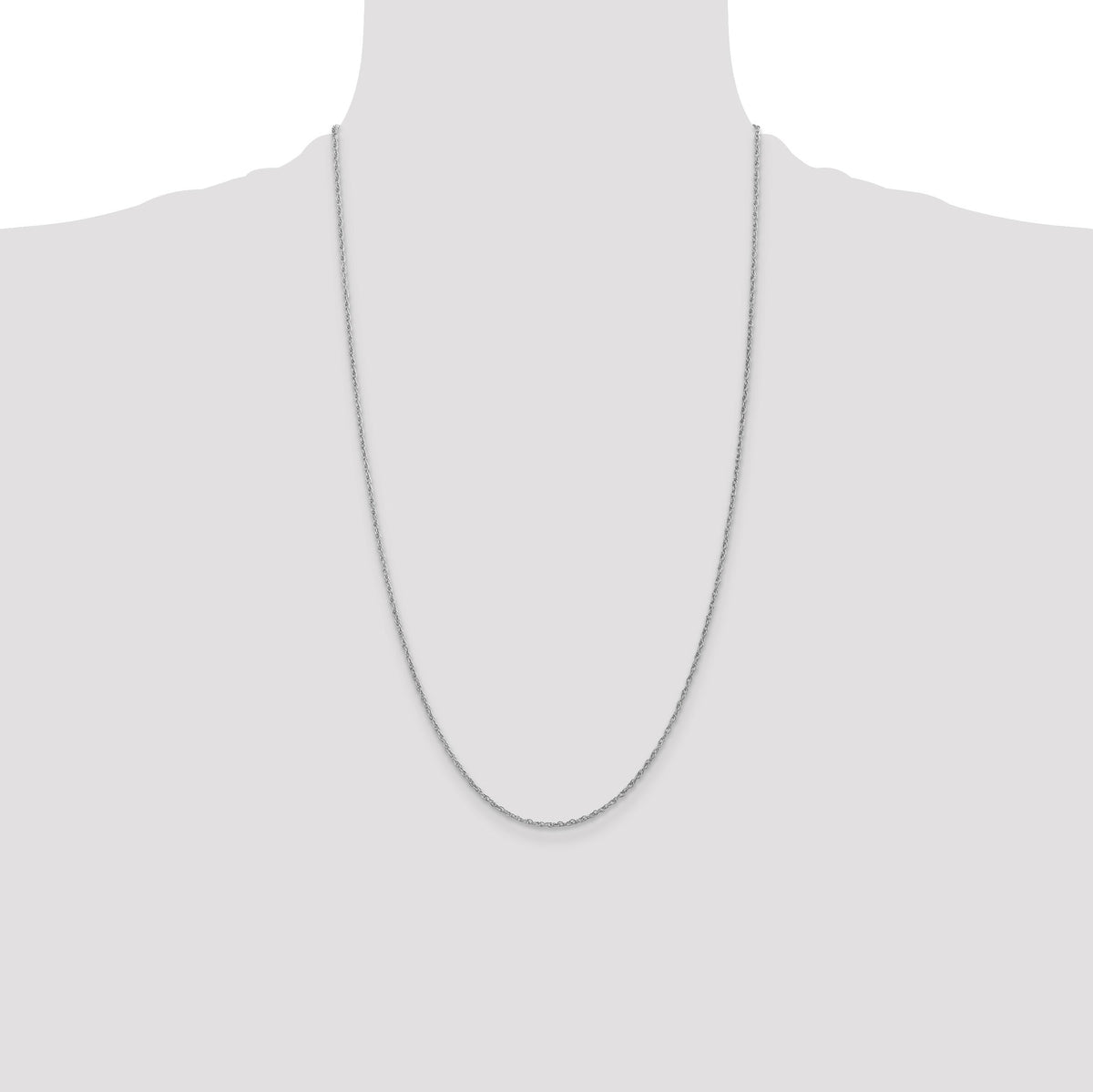 14k WG 1.3mm Heavy-Baby Rope Chain-PEN90-26