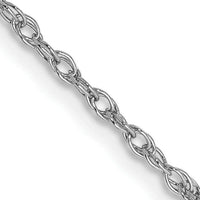 14k WG 1.3mm Heavy-Baby Rope Chain-PEN90-16