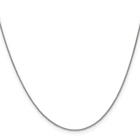 14k White Gold .85mm Spiga with Lobster Clasp Chain-PEN95-14