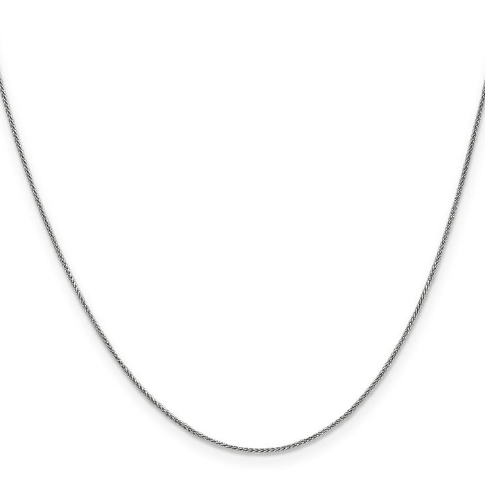 14k White Gold .85mm Spiga with Lobster Clasp Chain-PEN95-14
