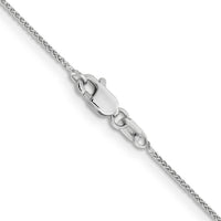 14k White Gold .85mm Spiga with Lobster Clasp Chain-PEN95-16