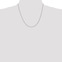 14k White Gold .85mm Spiga with Lobster Clasp Chain-PEN95-20