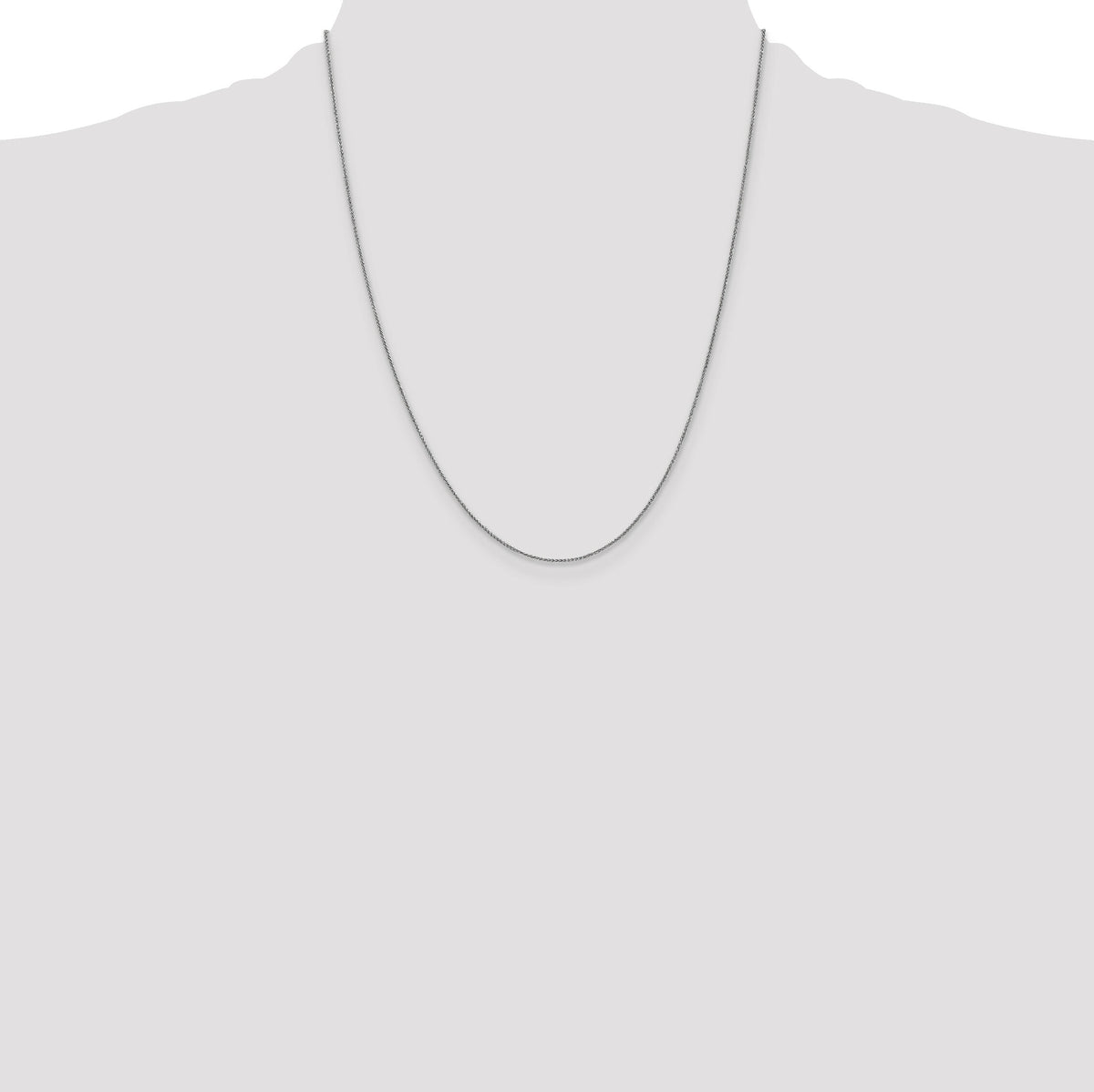 14k White Gold .85mm Spiga with Lobster Clasp Chain-PEN95-22