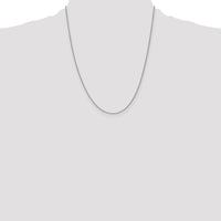 14k White Gold .85mm Spiga with Lobster Clasp Chain-PEN95-22