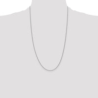 14k White Gold .85mm Spiga with Lobster Clasp Chain-PEN95-26