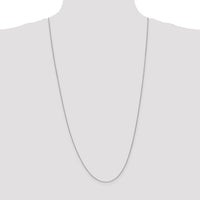 14k White Gold .85mm Spiga with Lobster Clasp Chain-PEN95-30