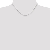 14k White Gold .9mm Curb Pendant Chain-PEN99-16