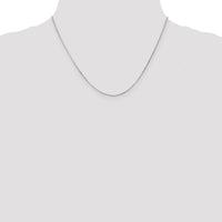 14k White Gold .9mm Curb Pendant Chain-PEN99-18