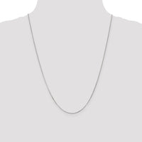 14k White Gold .9mm Curb Pendant Chain-PEN99-24