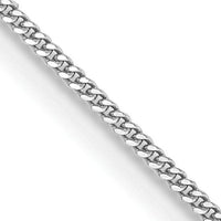 14k White Gold .9mm Curb Pendant Chain-PEN99-13
