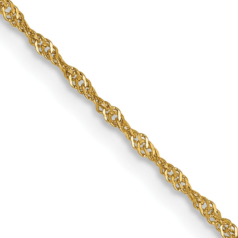 14k 1.10mm Singapore Chain-PEN9-20