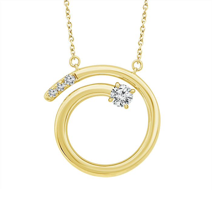 Diamond Fashion Pendant 0.25 ct tw 10k Yellow Gold-PF10009A68Y0
