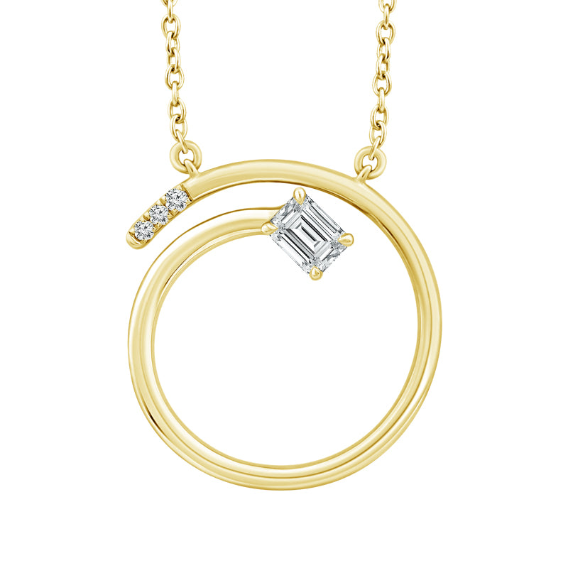 Diamond Fashion Pendant 0.25 ct tw 10k Yellow Gold-PF10019A34Y0